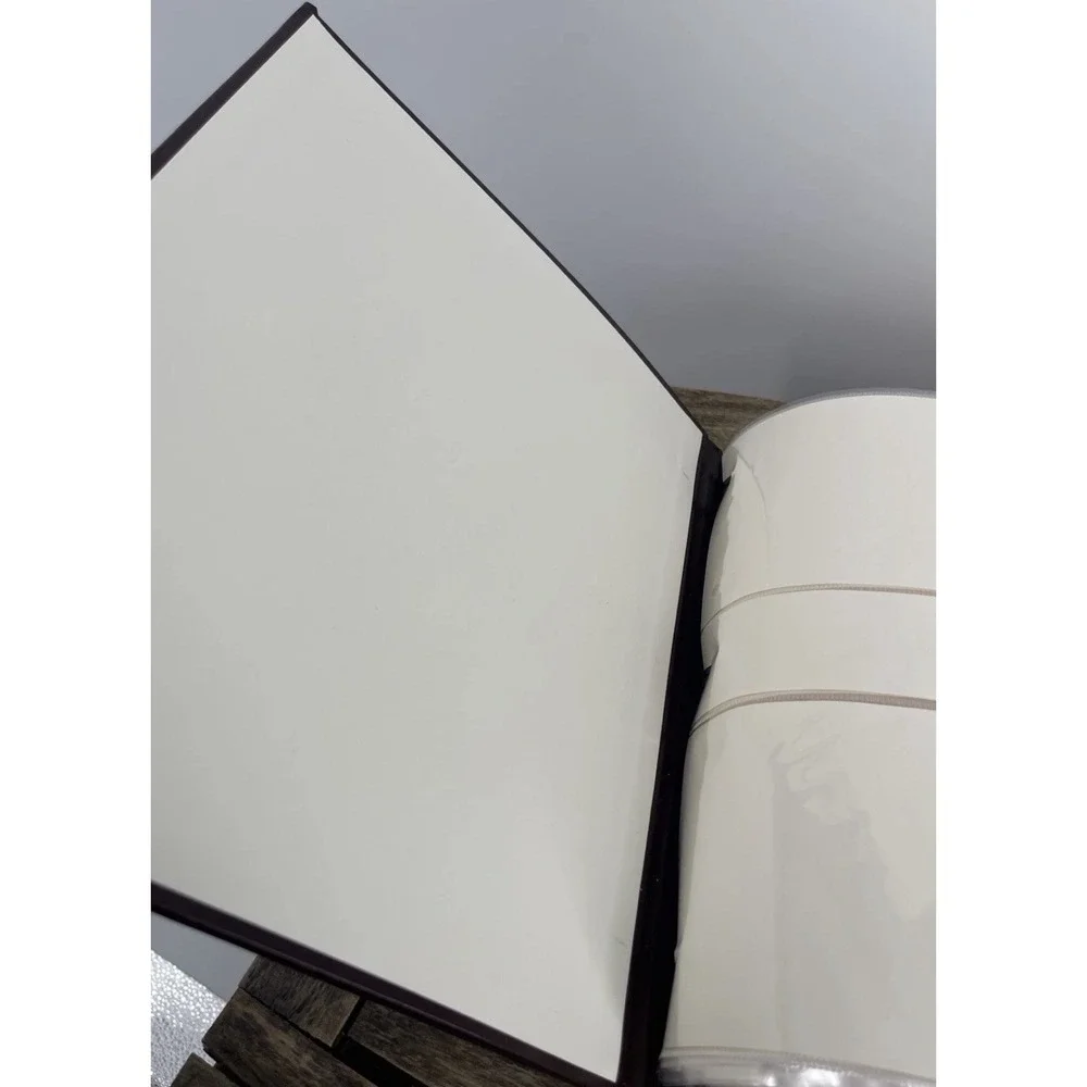 Gallery‎ Leather Photo Album Burgundy Large 3 Ring Binder 8x10 Archival NWT